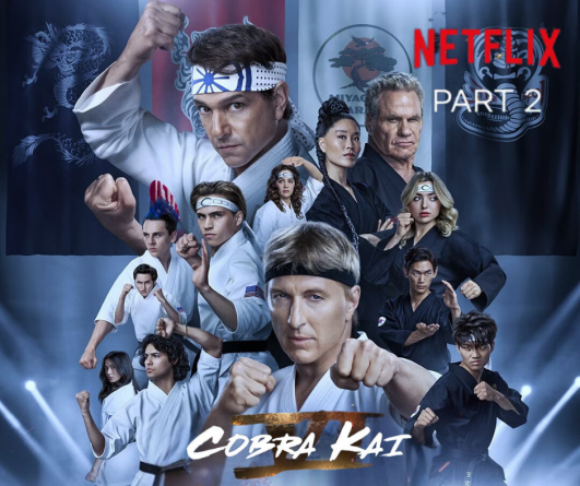 Poster della stagione 6 parte 2 di Cobra Kai